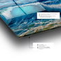 Wallity Cuadro Decorativo de Vidrio Templado Multicolor 70 x 100 cm